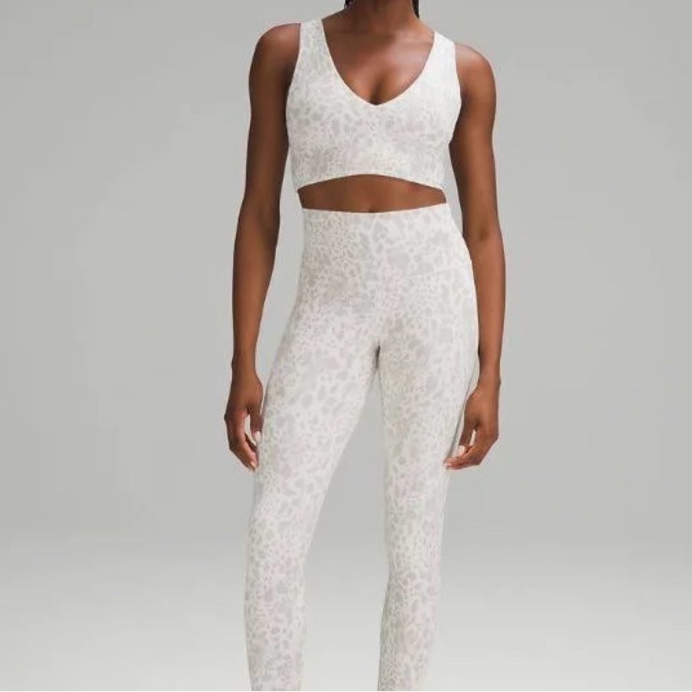 lululemon athletica Align 7/8 Light Beige Leopard Print High-Rise Leggings